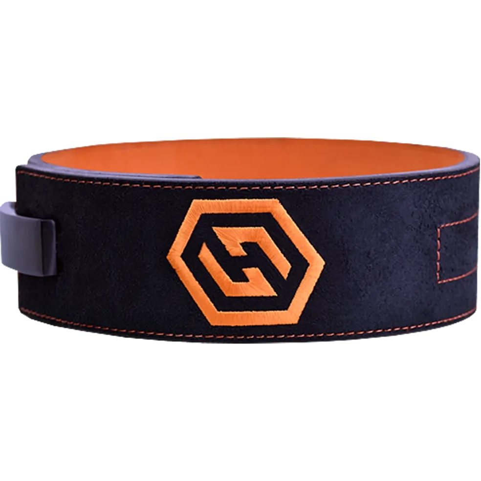 10mm Harris Black & Orange Powerlifting Lever Belt