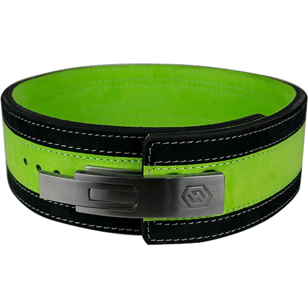13mm Green & Black Lever Belt