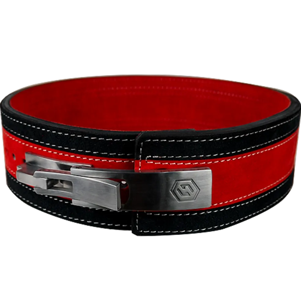 13mm Red & Black Lever Belt