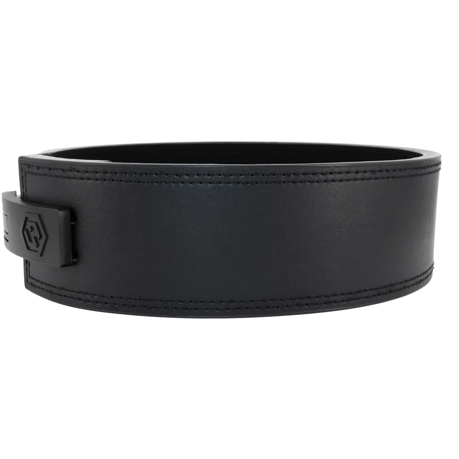 13mm Premium Black Leather Lever Belt